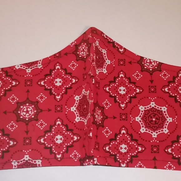 Red Reversible Face Mask - Picture 2 of 3